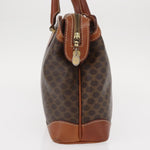 Celine Vintage Macadam Handbag Canvas and Leather - image 4