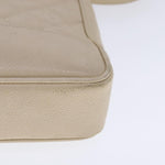Chanel Vintage Slit Pocket Shoulder Bag Quilted Caviar Medium - image 10