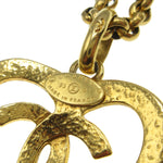 Chanel CC Heart Pendant Necklace Metal - image 4
