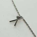 Fendi Chain Baguette Charm Bag Zucca Embossed Leather Nano - image 14