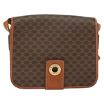 Celine Vintage Macadam Shoulder Bag Canvas and Leather - image 1