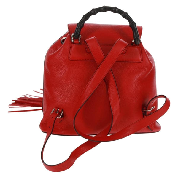 Gucci Bamboo Tassel Backpack Leather Medium