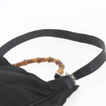 Gucci Vintage Bamboo Handle Open Hobo Nylon Medium - image 19