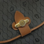 Christian Dior Vintage Honeycomb Flap Crossbody Bag Canvas and Leather - image 12