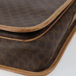 Celine Vintage Macadam Shoulder Bag Canvas and Leather - image 9