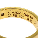 Cartier Love Wedding Band 1 Diamond Ring 18K Rose Gold with Diamond - image 4