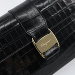 Salvatore Ferragamo Vala Shoulder Bag Embossed Leather - image 12