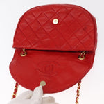 Chanel Camellia Rounded Clutch Satin and Leather - image 17