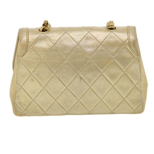 Chanel Vintage CC Chain Flap Bag Quilted Lambskin Mini