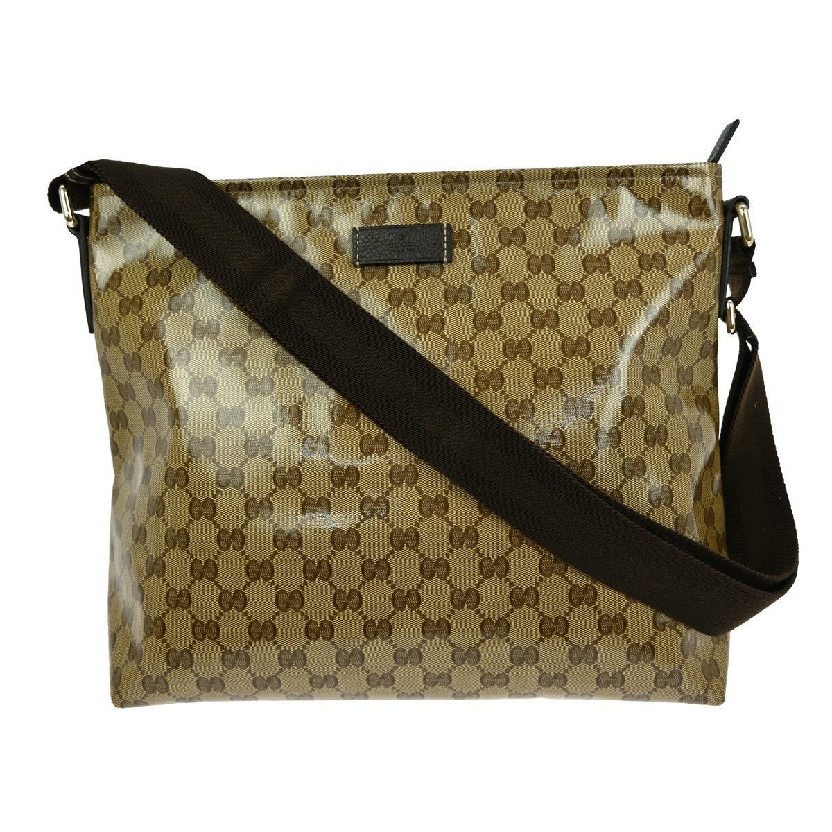 Gucci Zip Top Messenger Bag GG Coated Canvas Medium - image 1