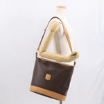 Celine Vintage Macadam Shoulder Bag Canvas and Leather - image 13