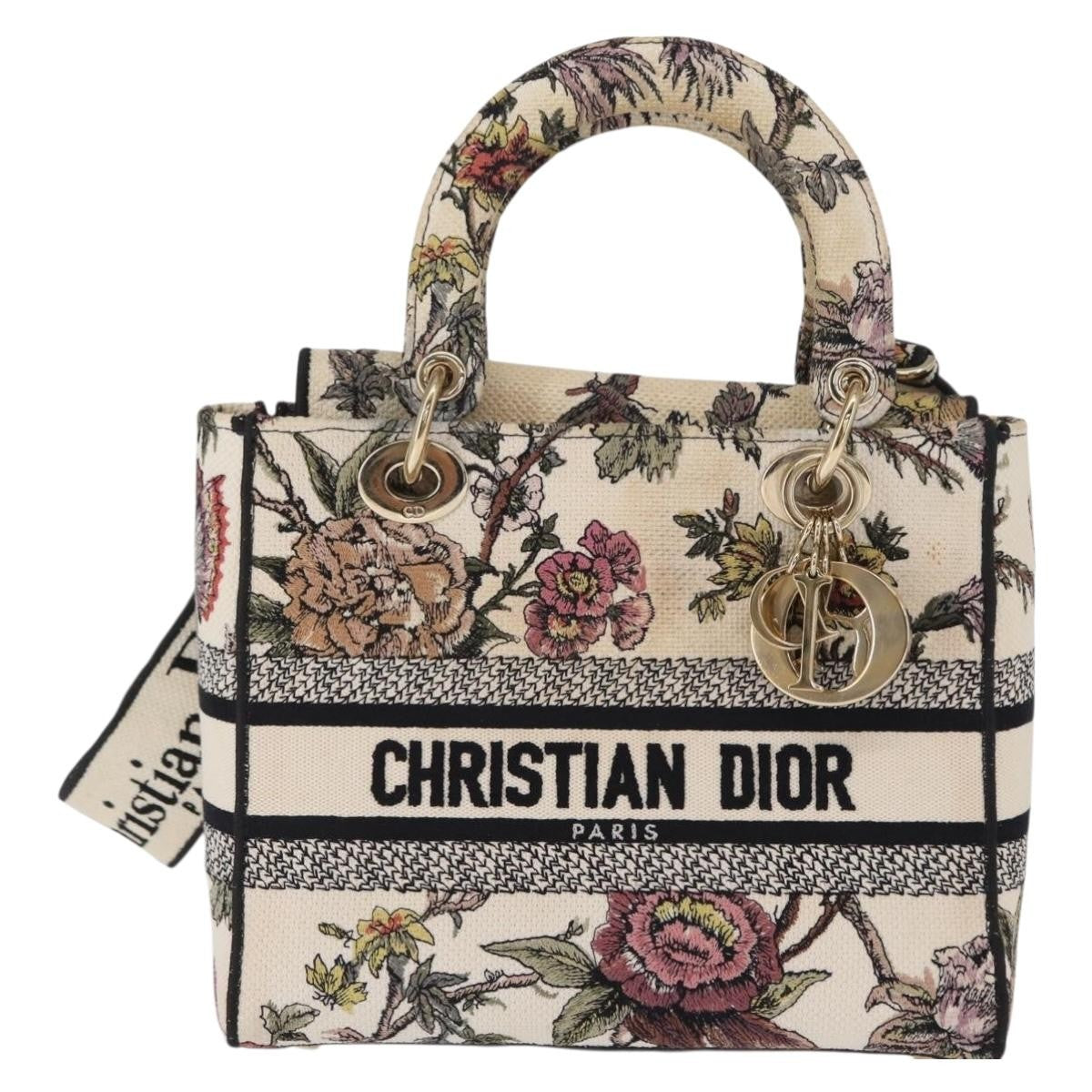 Christian Dior Lady D-Lite Bag Embroidered Canvas Medium - image 1