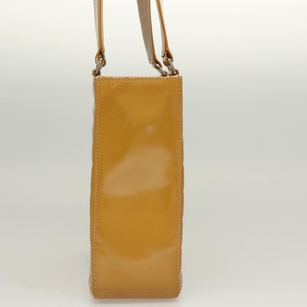 Chanel Chocolate Bar CC Tote Quilted Patent Small