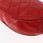 Chanel Camellia Rounded Clutch Satin and Leather - image 14