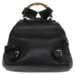 Gucci Vintage Bamboo Backpack Leather - image 2