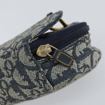 Christian Dior Vintage Saddle Coin Purse Diorissimo Canvas - image 13