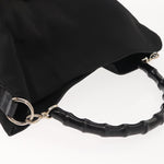Gucci Vintage Bamboo Handle Open Hobo Nylon Medium - image 15