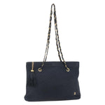 Bally Vintage Chain Shoulder Bag Quilted Leather - image 1