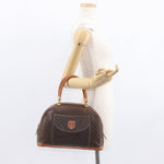 Celine Vintage Macadam Handbag Canvas and Leather - image 14