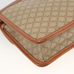 Celine Vintage Macadam Circle Logo Shoulder Bag Canvas and Leather - image 12