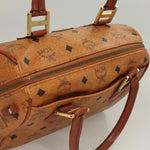 MCM Visetos Handbag Canvas and Leather - image 16