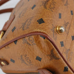 MCM Visetos Handbag Canvas and Leather - image 9
