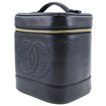 Chanel Vintage Timeless Cosmetic Case Caviar Tall - image 3