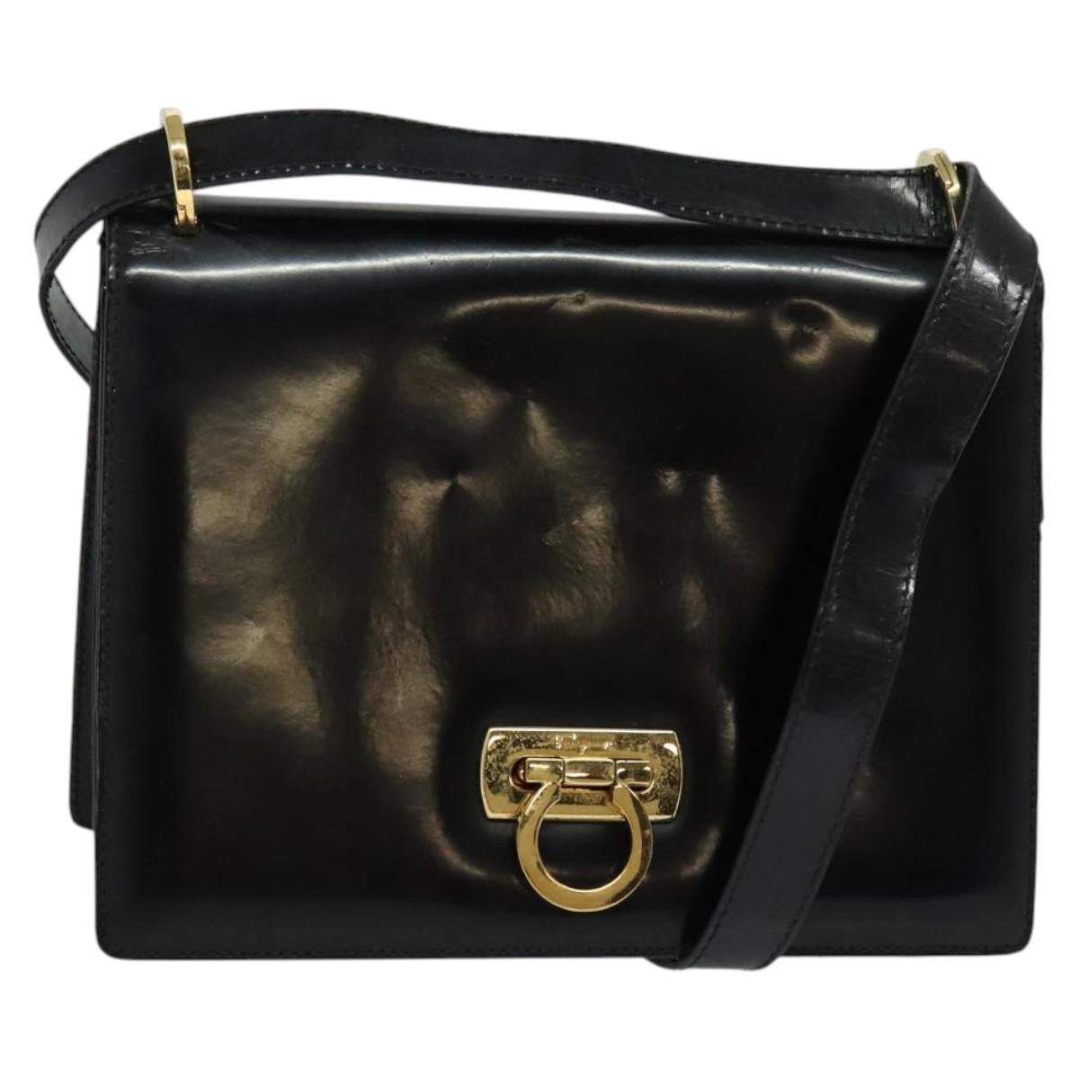 Salvatore Ferragamo Gancini Shoulder Bag Leather - image 1