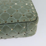 Valentino Garavani Rockstud Spike Flap Bag Quilted Suede Medium - image 12