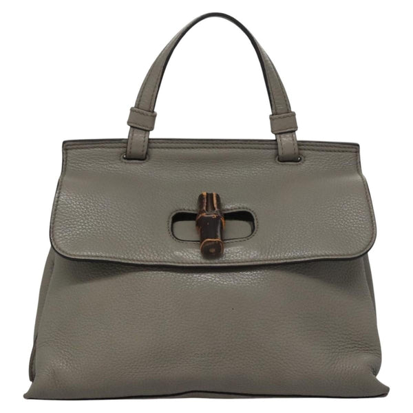 Gucci Bamboo Daily Top Handle Bag Leather Medium - image 1