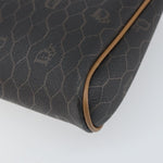 Christian Dior Vintage Honeycomb Zip Pouch Canvas and Leather - image 9