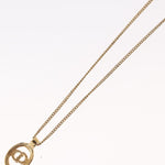 Christian Dior CD Round Pendant Necklace Metal - image 13