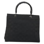 Gucci Vintage Bamboo Handle Tote GG Canvas - image 2