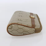 Christian Dior Vintage Honeycomb Zip Pouch Canvas and Leather - image 4