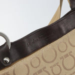 Salvatore Ferragamo Gancini Shoulder Bag Canvas - image 18