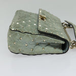 Valentino Garavani Rockstud Spike Flap Bag Quilted Suede Medium - image 4