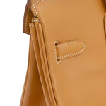 Hermes HAC Birkin Bag Brown Vache Natural with Gold Hardware 32 - image 12