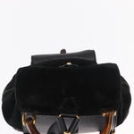 Gucci Vintage Bamboo Backpack Suede Mini - image 12