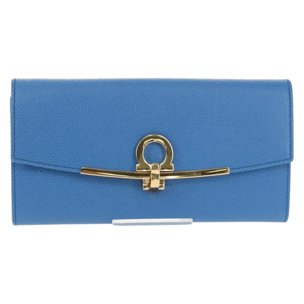 Salvatore Ferragamo Gancini Flap Continental Wallet Leather Long - image 1