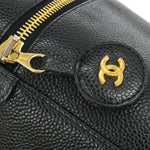 Chanel Vintage Timeless Cosmetic Case Caviar Small - image 8