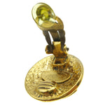 Chanel CC Button Clip-On Earrings Metal - image 6