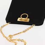 Salvatore Ferragamo Vintage Gancini Chain Shoulder Bag Suede Small - image 15