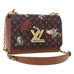 Louis Vuitton Twist Handbag Limited Edition Grace Coddington Catogram Canvas MM - image 18