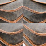 Celine Vintage Macadam Shoulder Bag Canvas and Leather - image 9