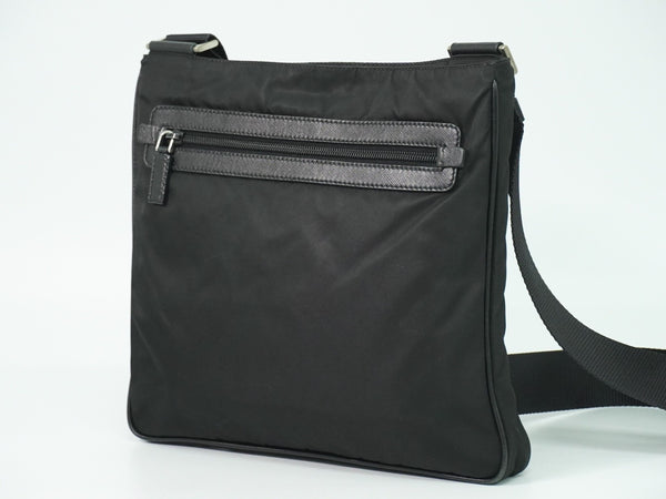 Prada Flat Messenger Bag Tessuto Small