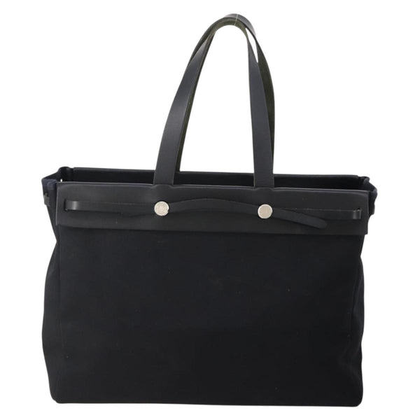 Hermes Herbag Cabas Toile and Leather GM - image 1