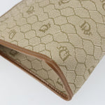 Christian Dior Vintage Honeycomb Zip Pouch Coated Canvas Medium - image 9