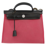 Hermes Herbag Zip Leather and Toile 31 - image 1