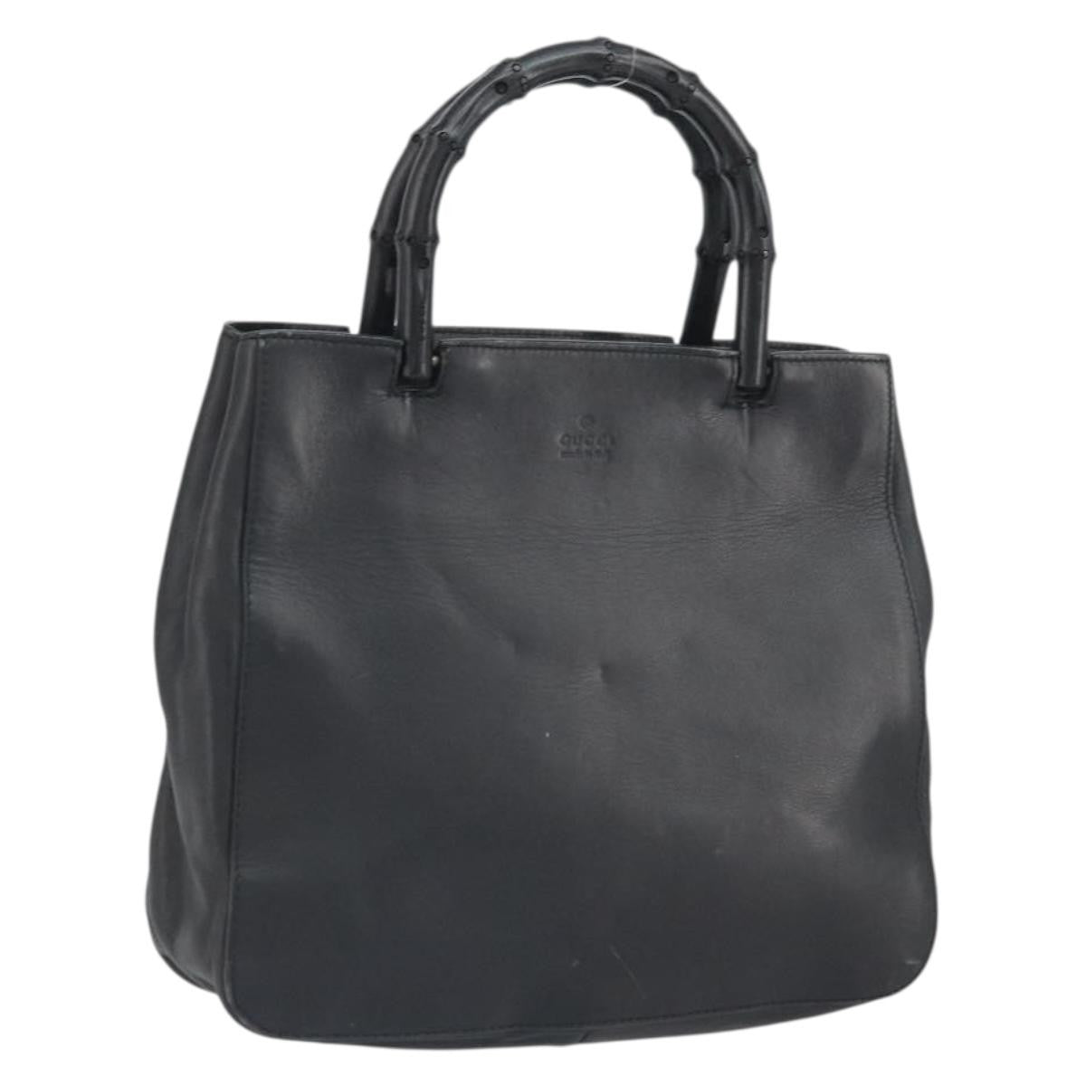 Gucci Vintage Bamboo Handle Bag Leather Small - image 1