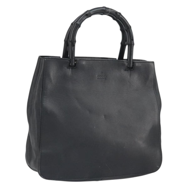 Gucci Vintage Bamboo Handle Bag Leather Small - image 1